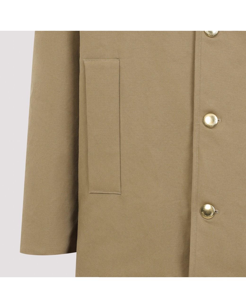 Balenciaga Green Double-Breasted Short Peacoat
