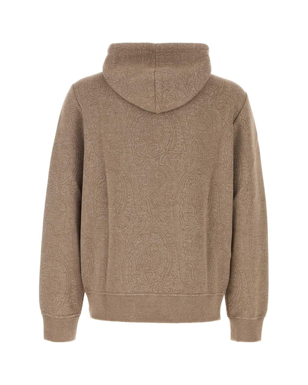 Etro Brown Viscose Crewneck T-Shirt Sweatshirt