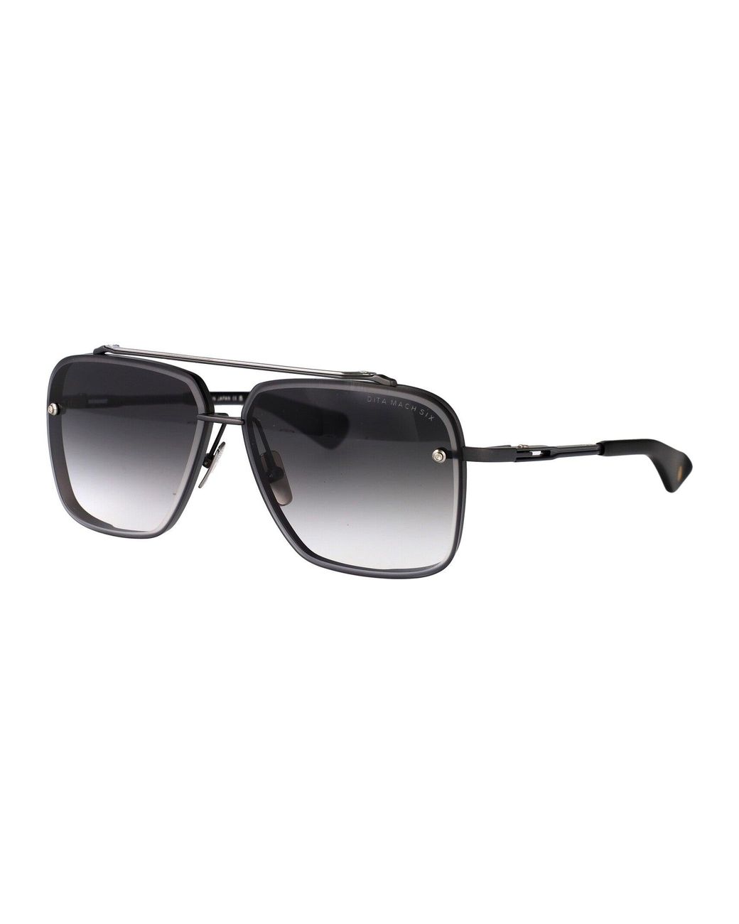 Dita Eyewear Black Aviator Sunglasses Dts121 06 Blk