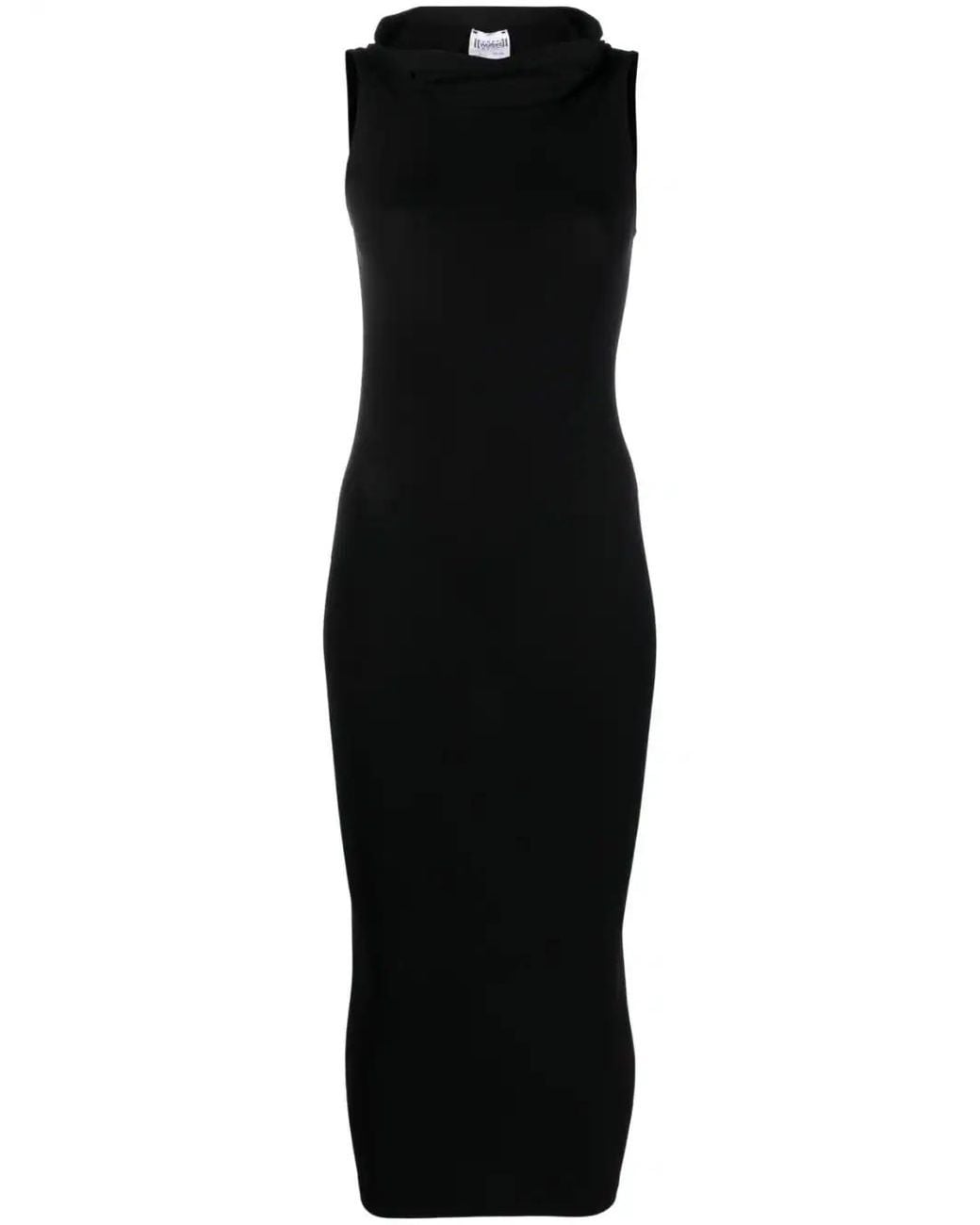 Wolford Black Fatal Cut Out Midi Dress