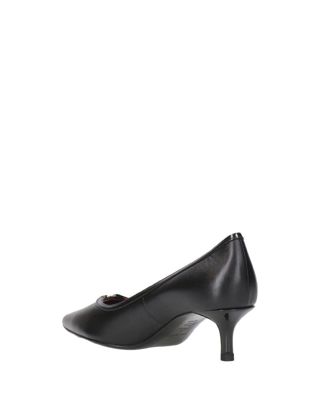 Tory Burch Gray Mit schwarzem Absatz