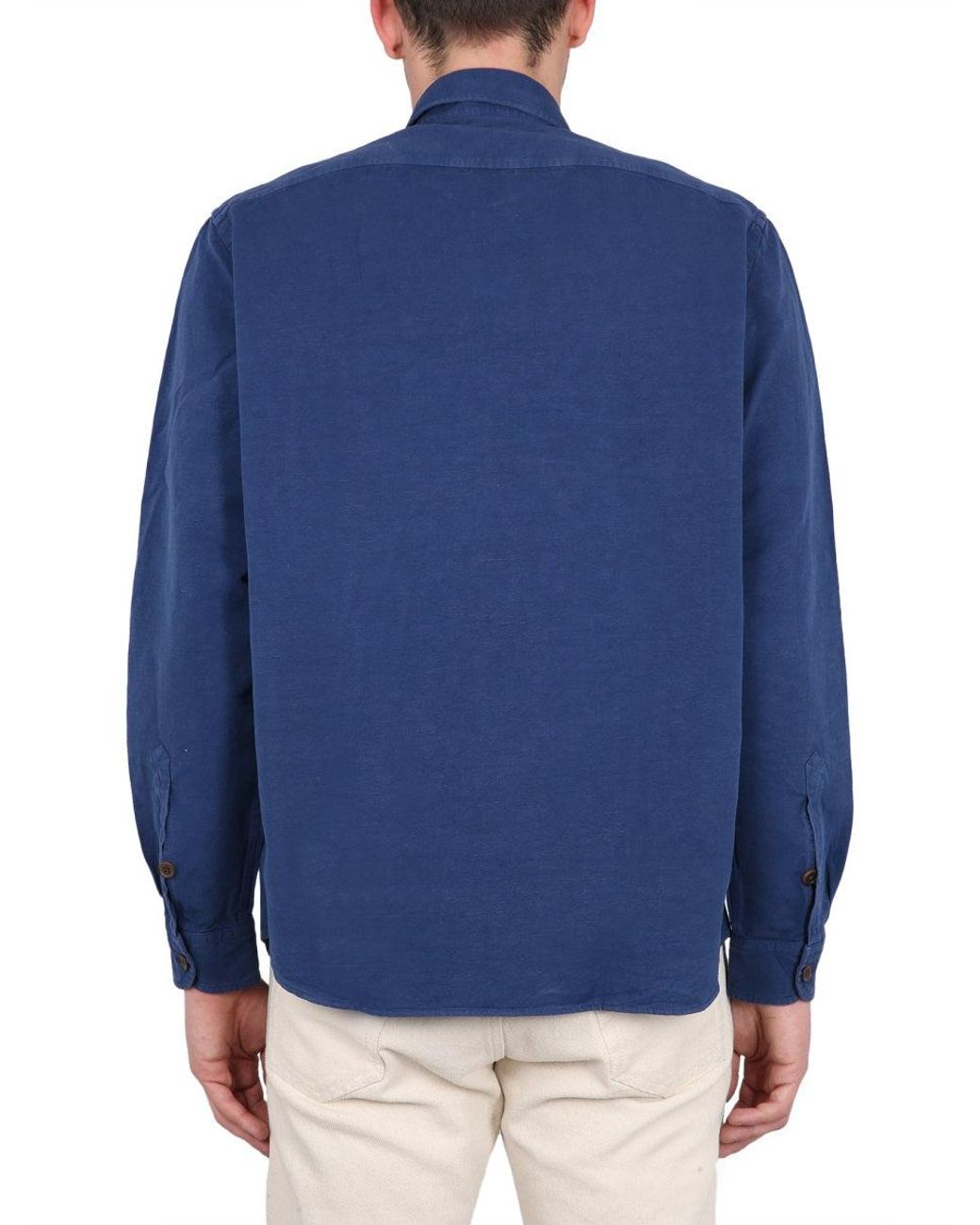 Fay Blue Shirt With Pockets for men