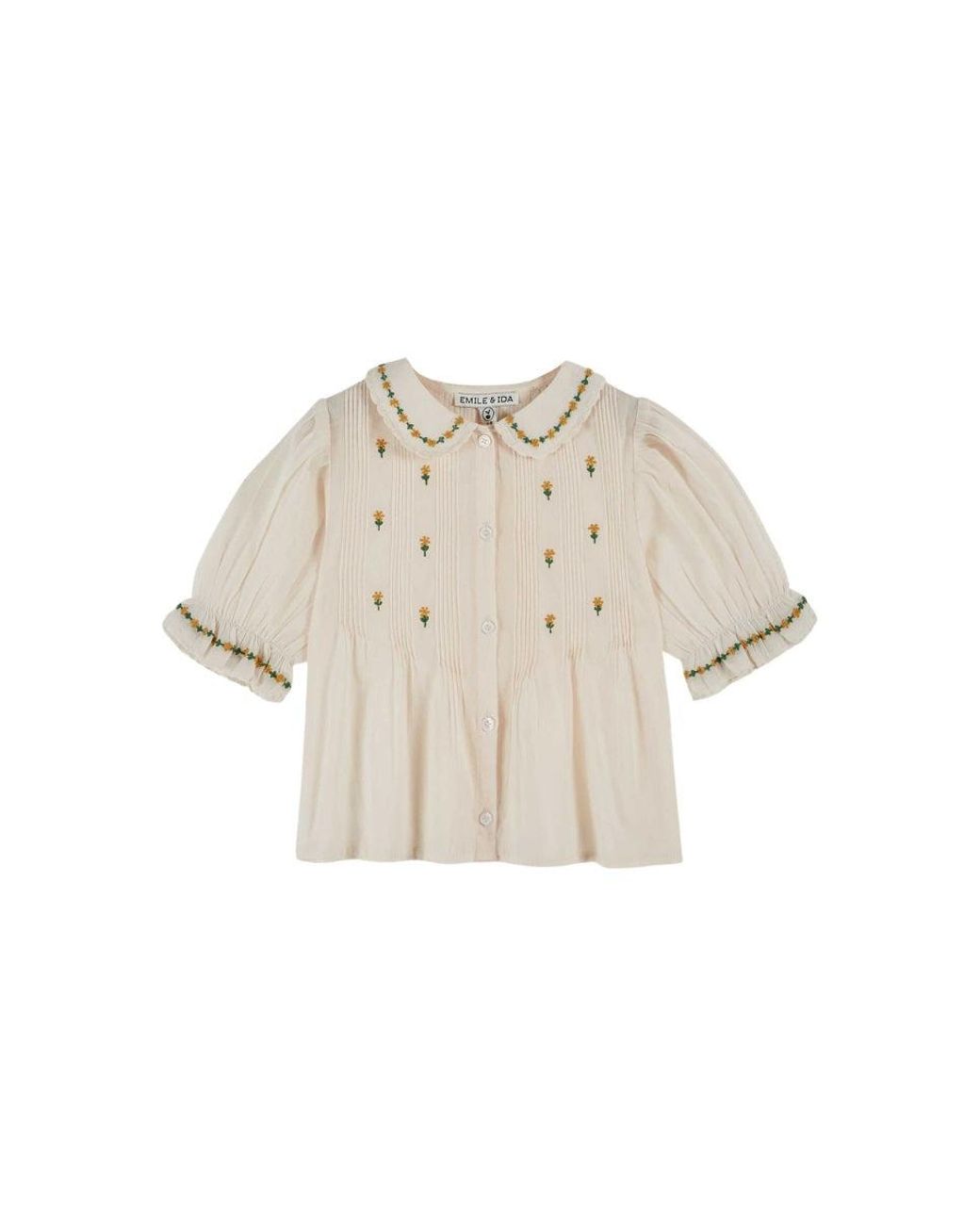 Emile Et Ida Natural Emile & Ida Blouse Brodee