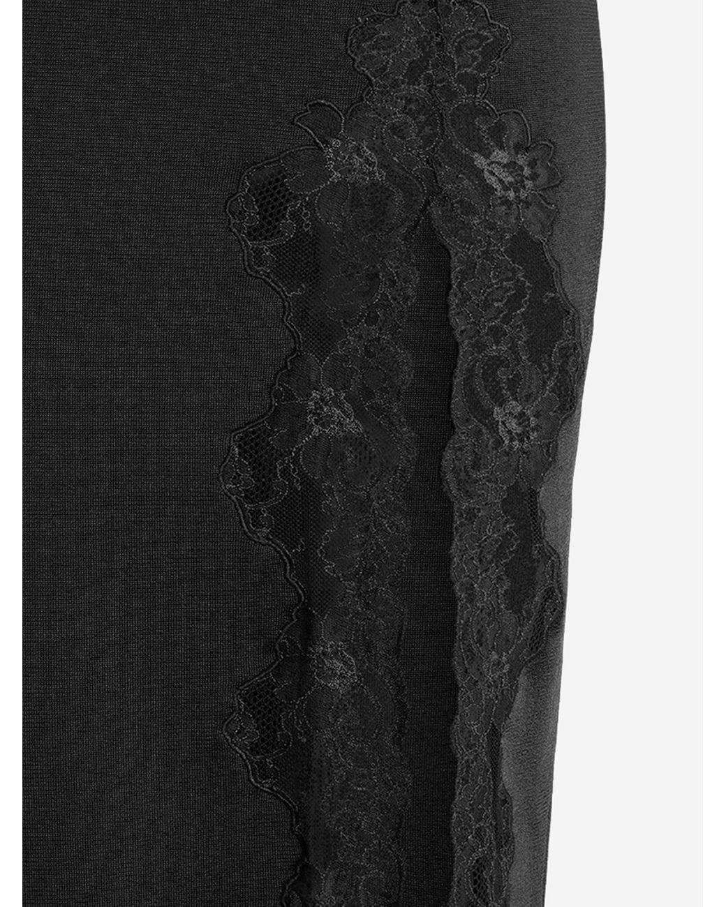 Balmain Black Midi Skirt