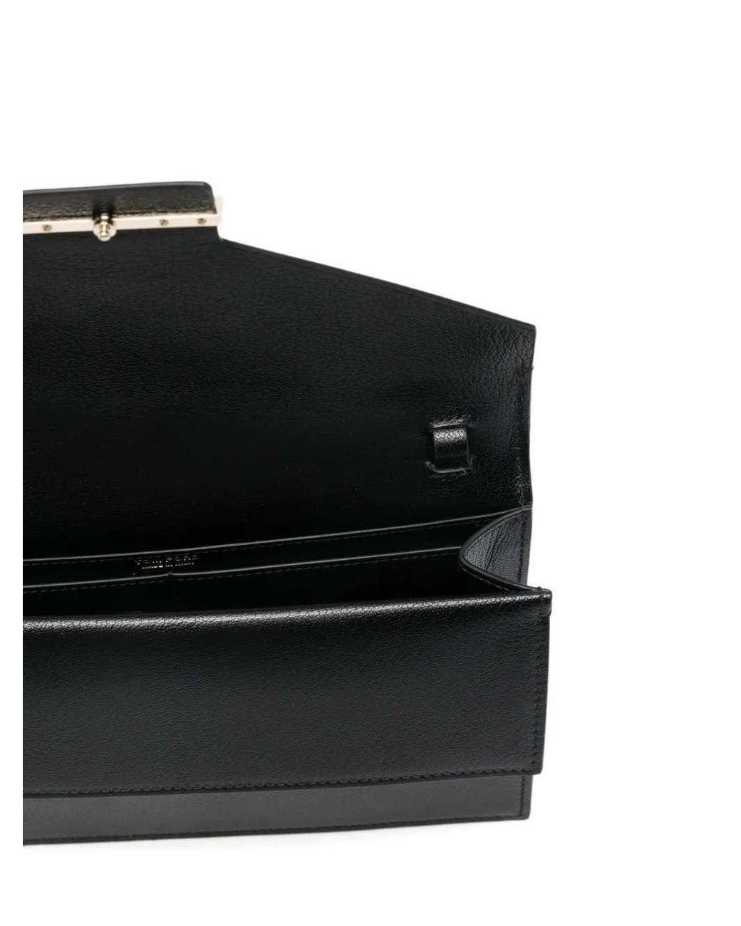 Tom Ford Black Mini Clutch With Aube Logo