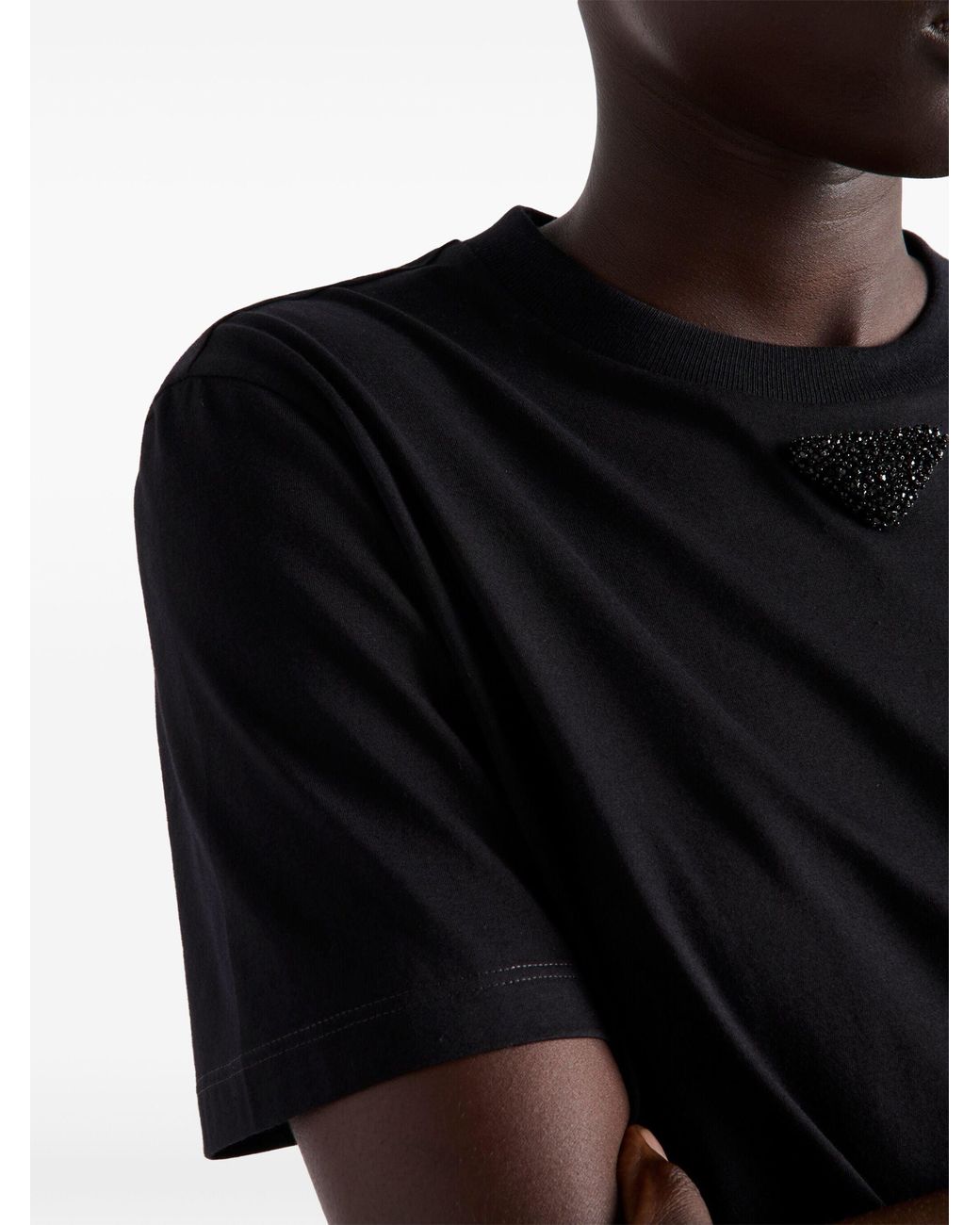 Prada Black 'Crewneck T-Shirt