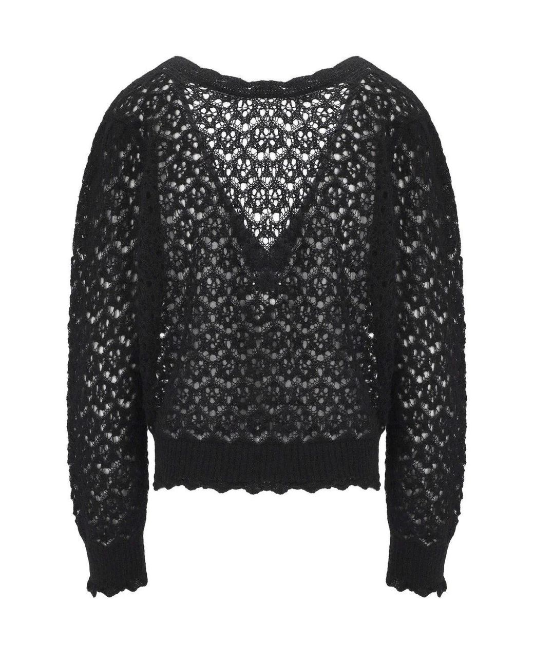 Twinset Black Perforated Sweater