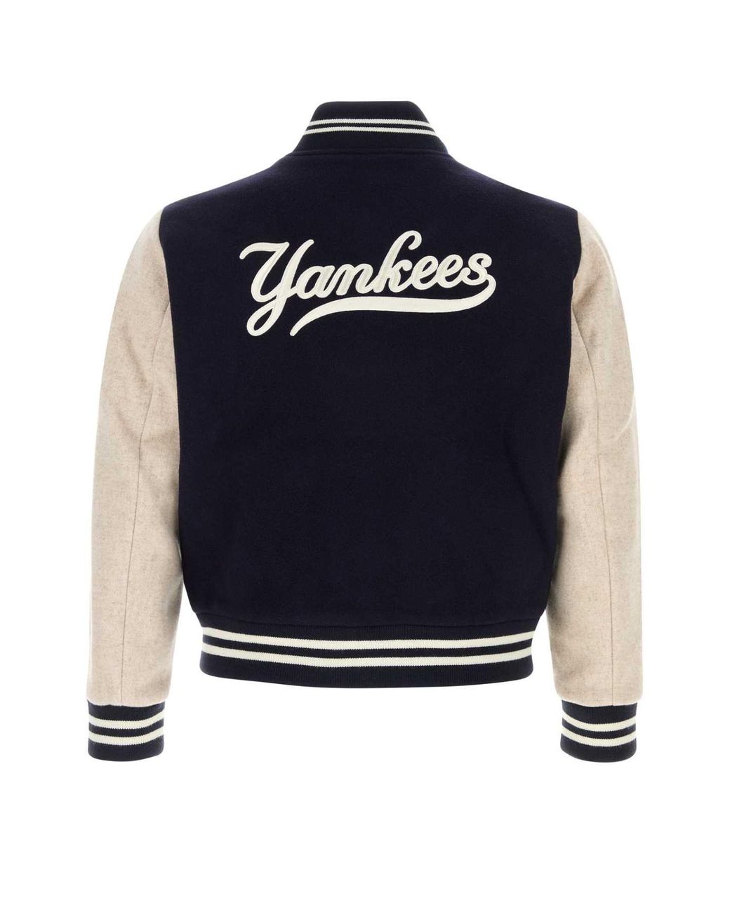 Sporty & Rich Blue Logo Varsity Jacket for men