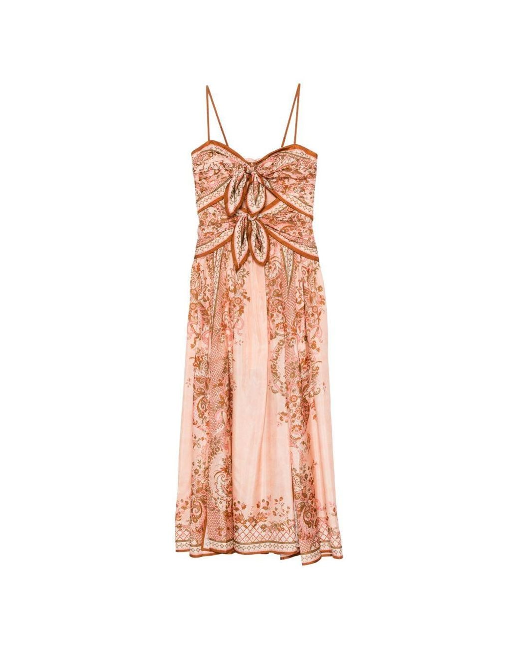 Zimmermann Pink Aster Silk Long Dress