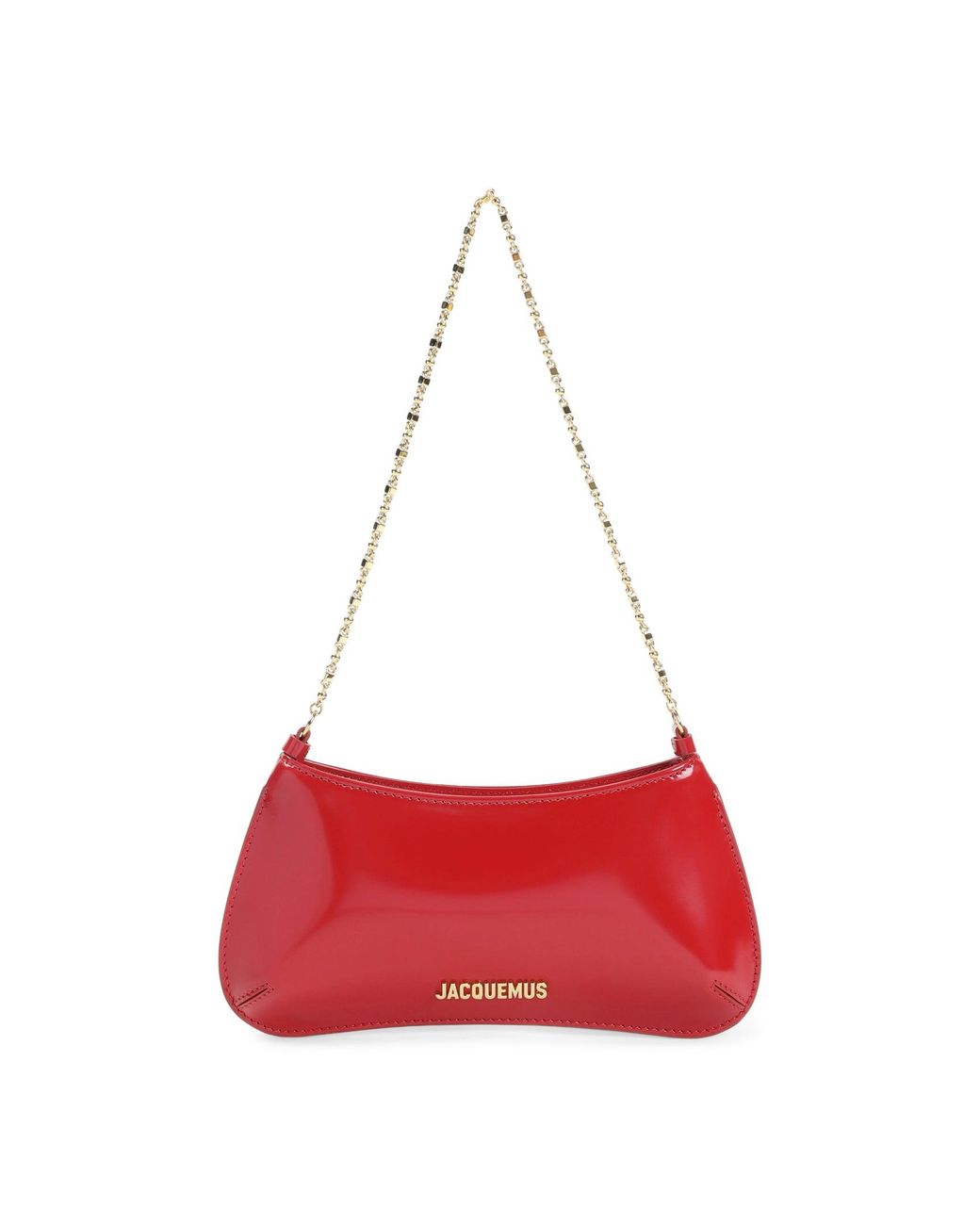 Jacquemus Red Le Petit Bisou Chaine Handbag