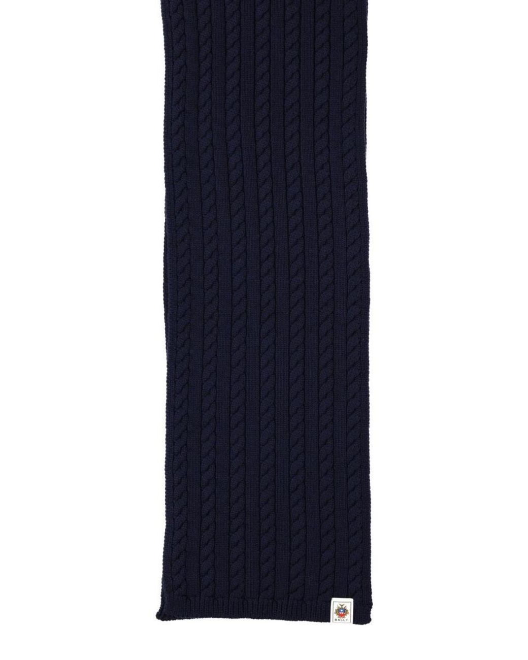 Bally Blue Bally Merino Wool Scarf for men