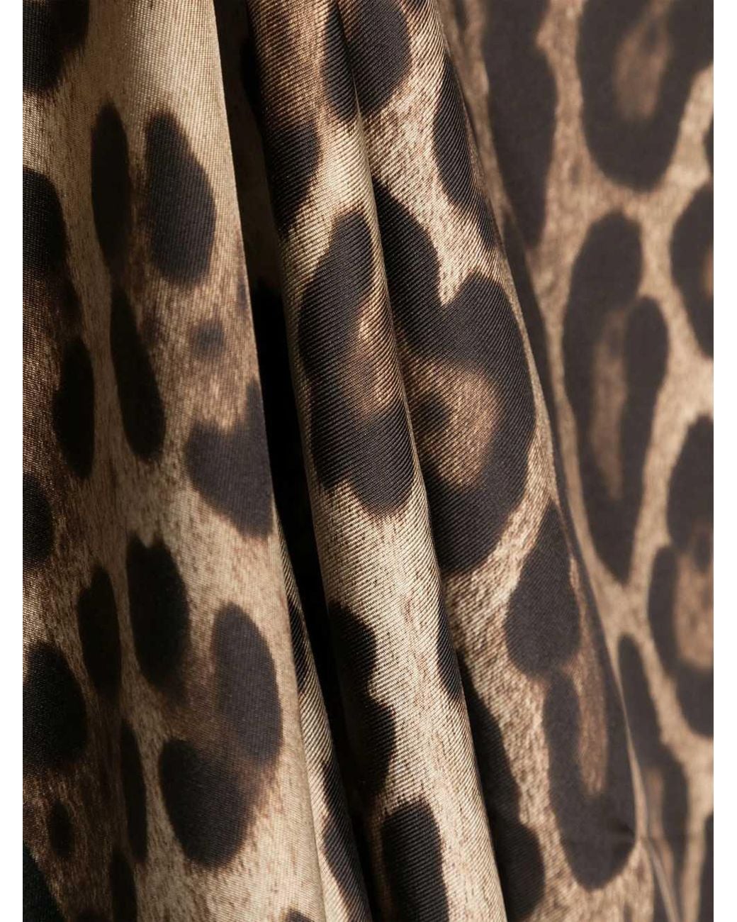 Dolce & Gabbana Black Leopard Print Scarf