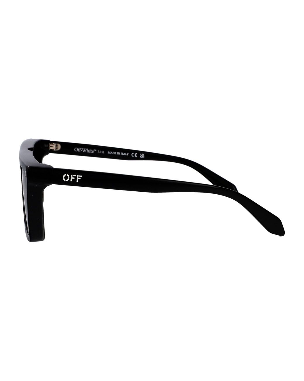 Off-White c/o Virgil Abloh Black Shiny Acetate Sunglasses