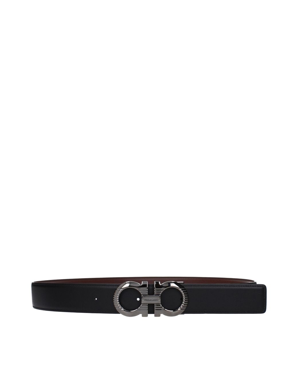 Ferragamo Multicolor Cinture Uomo Pelle Marrone/Nero