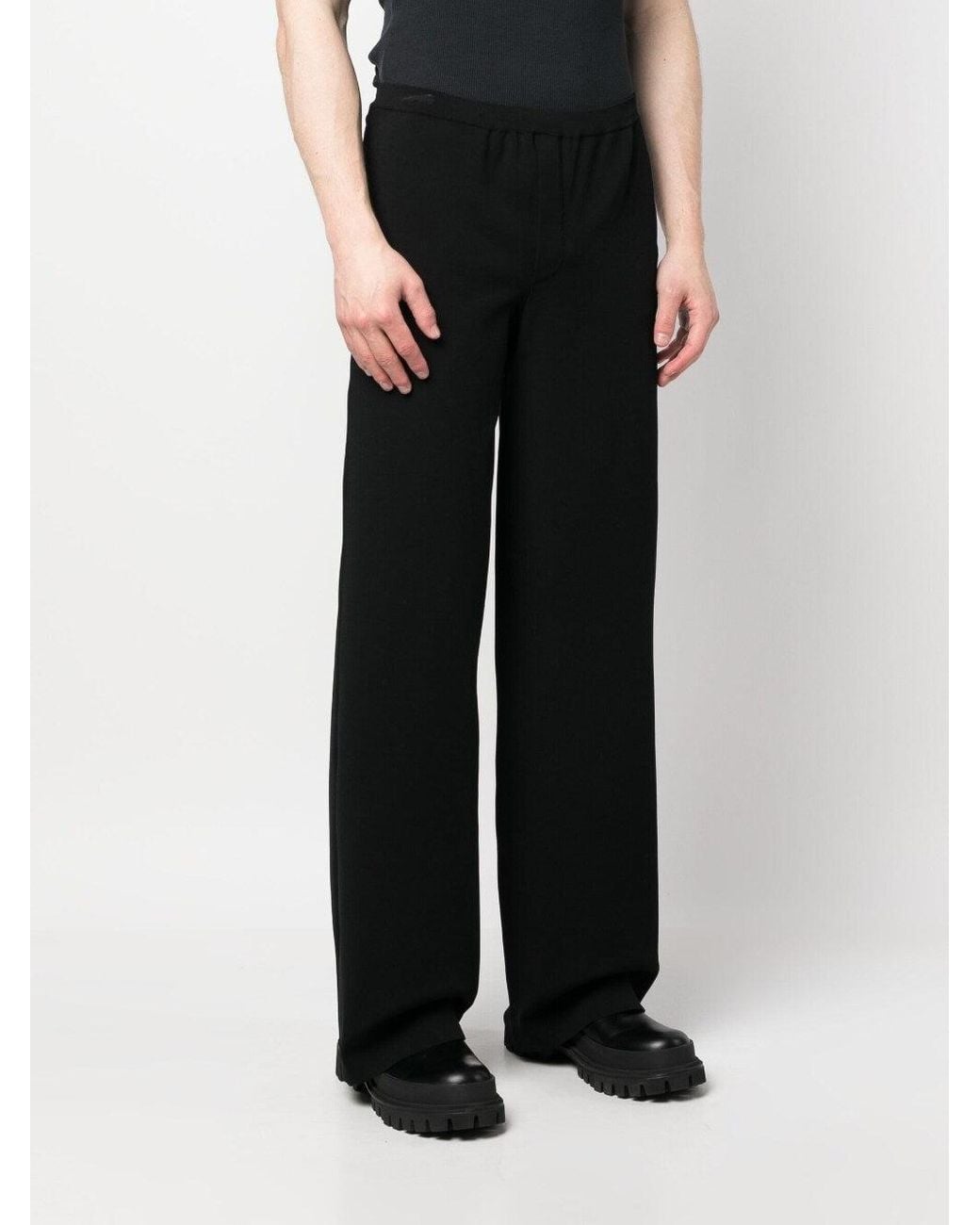Ferragamo Black Wide Leg Trousers