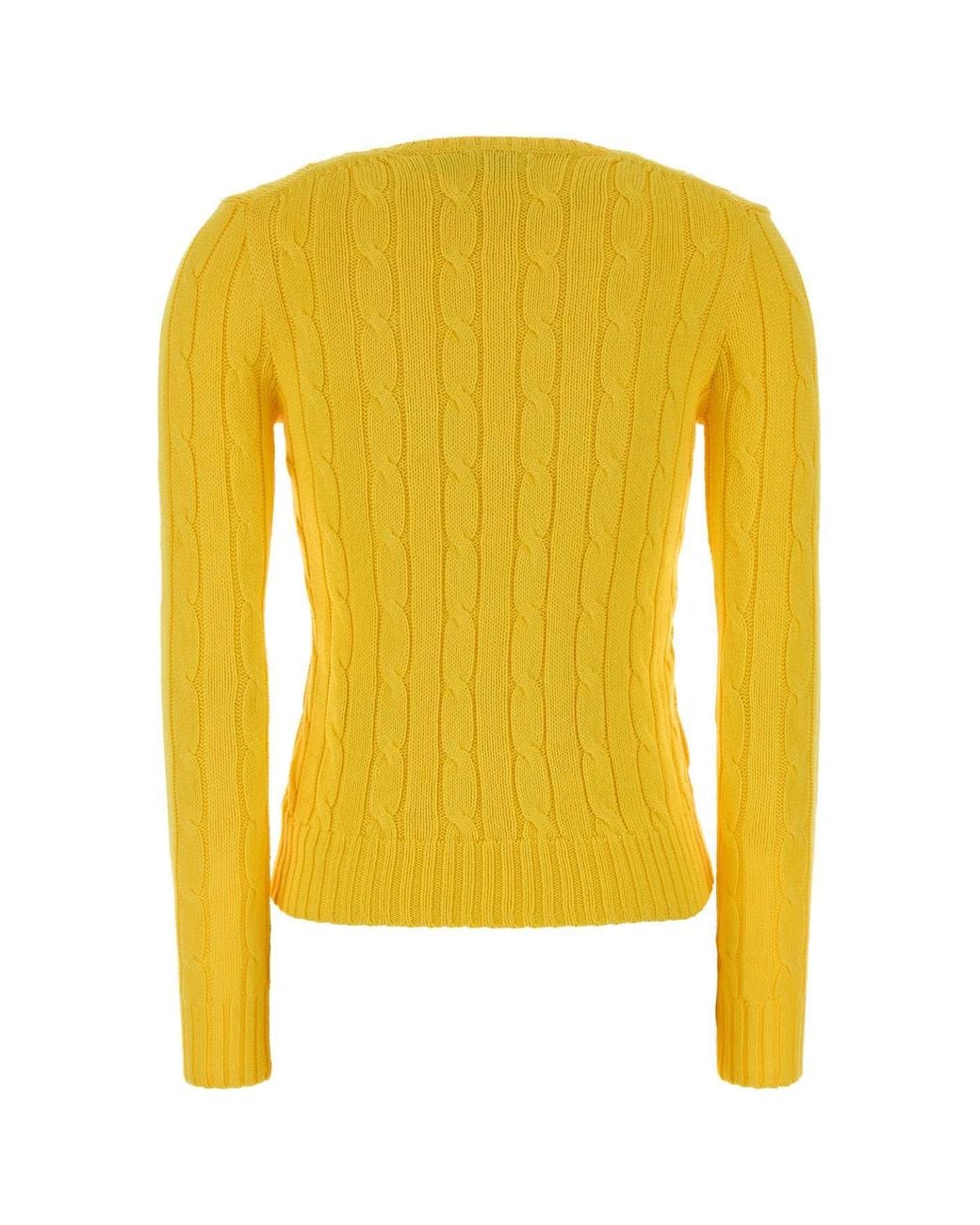 Polo Ralph Lauren Yellow Julianna-Long Sleeve-Pullover