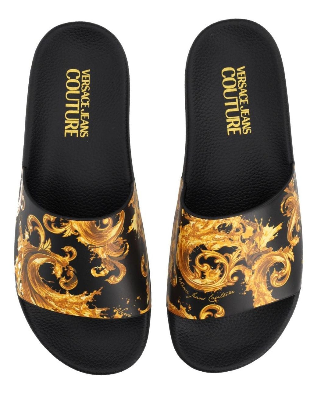Versace Jeans Couture Multicolor Polyurethane Flats