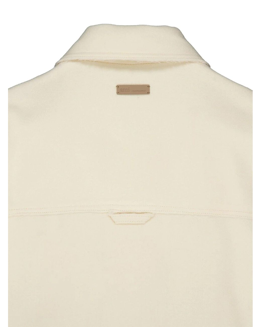 Chaqueta de lana AMI de color White