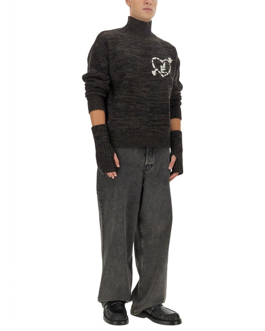 Etudes Studio Black Jersey With Logo for men