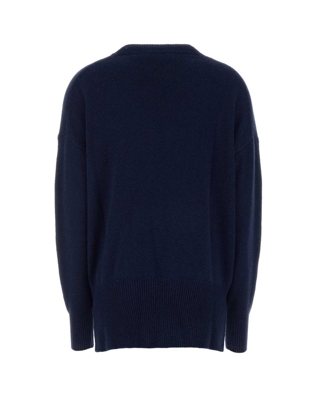 Jil Sander Blue Cashmere Oversize Sweater