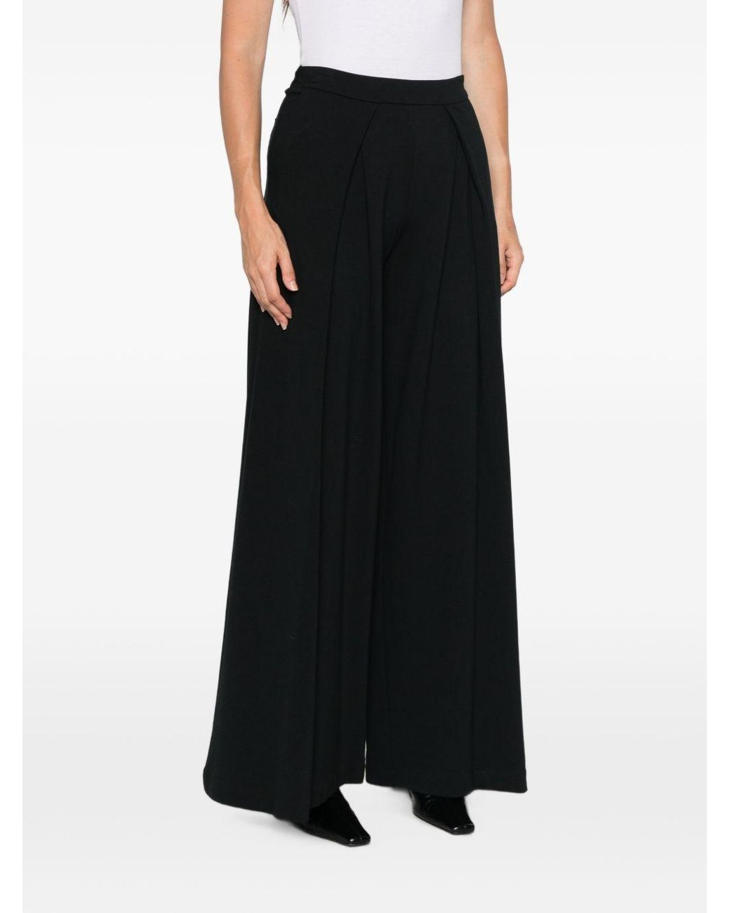 Bye Black Wide Leg Trousers