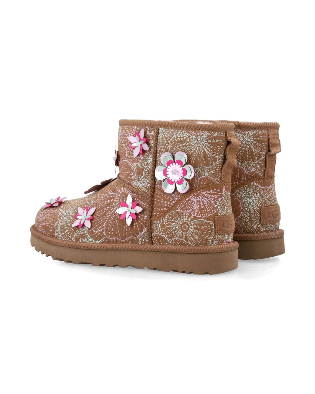 Ugg Pink Flache -Schuhe