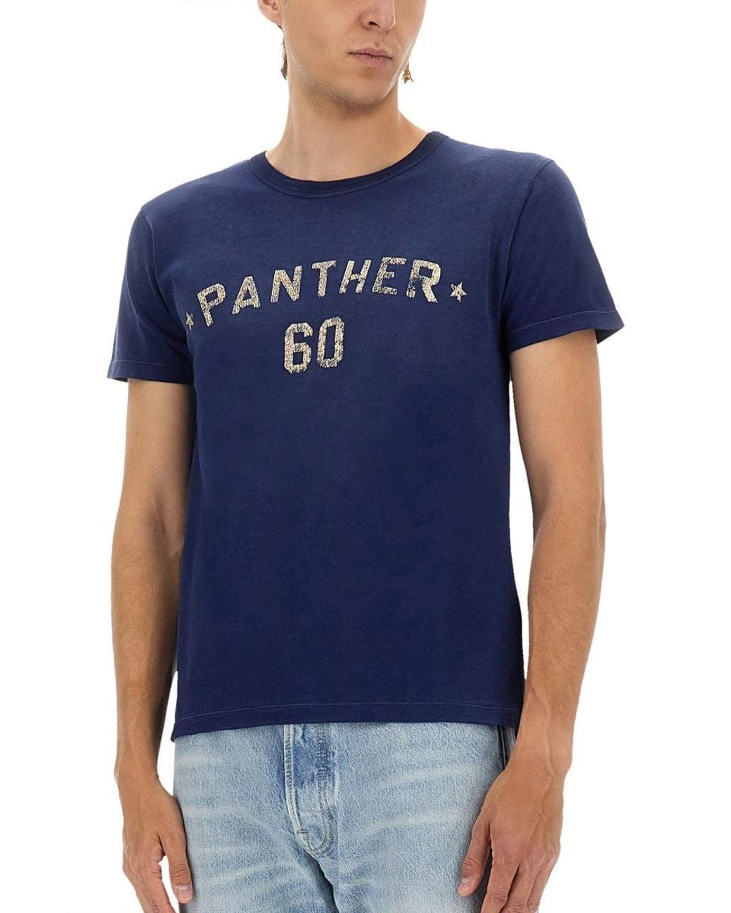 Valentino Blue "Chez Print And Patch T Shirt