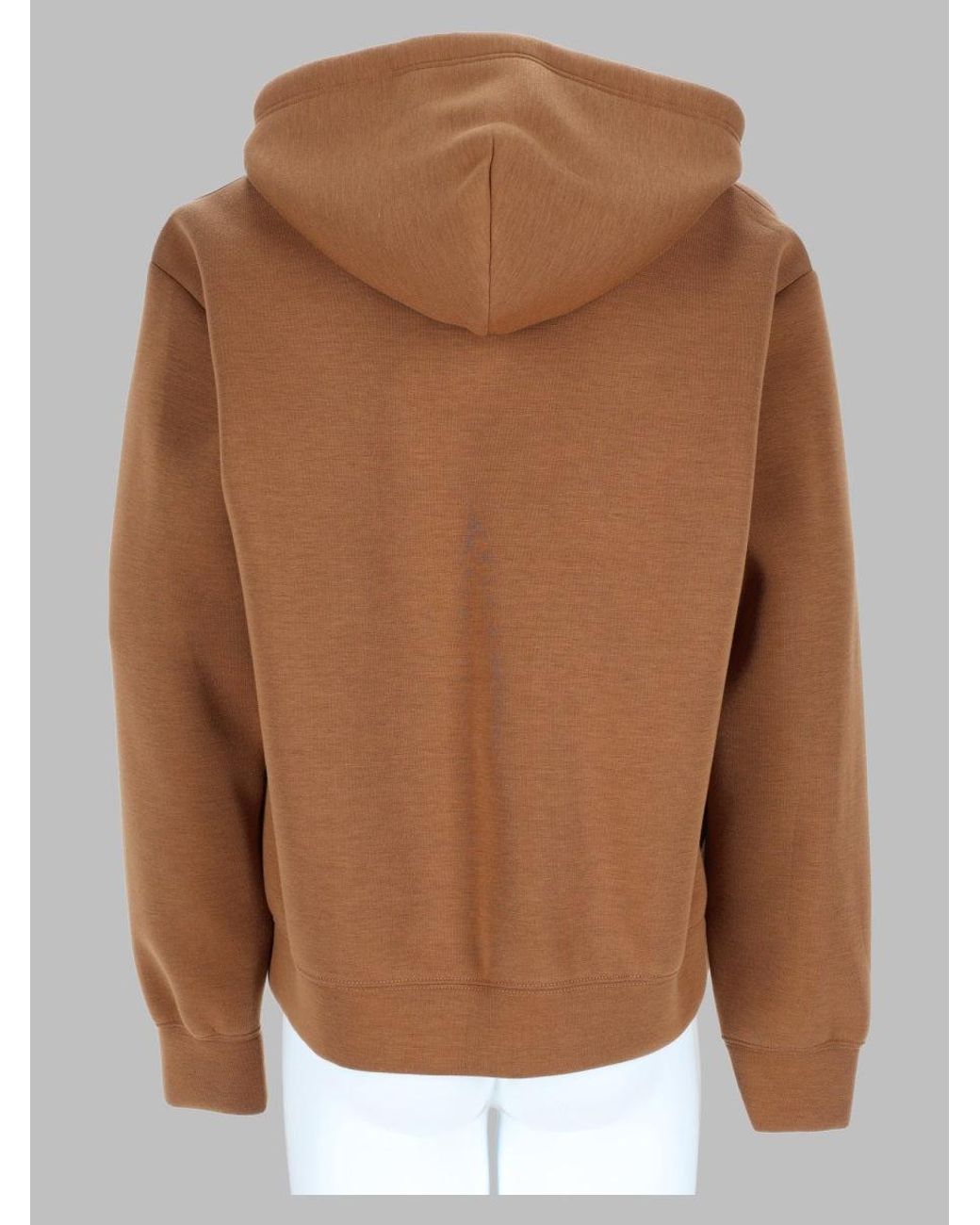 MM6 by Maison Margiela Brown Zip-Up Hoodie Sweatshirt for men