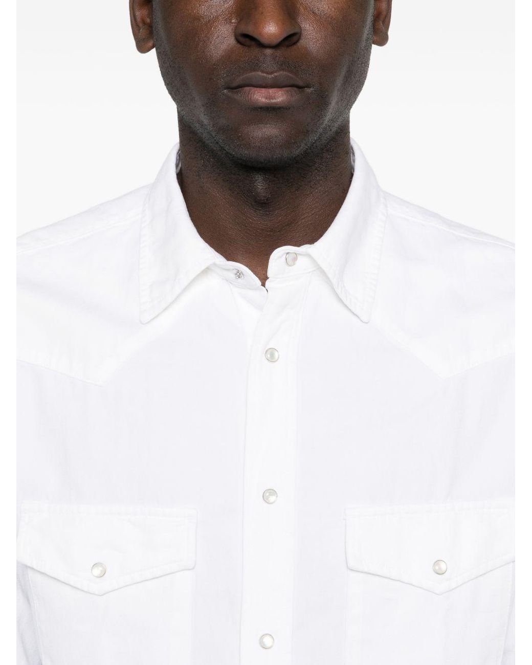 Jacob Cohen White Cotton Blend Shirt for men