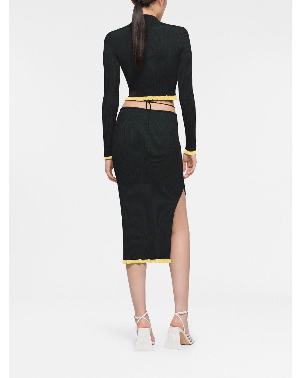 Az Factory By Ester Manas Black Cropped Top