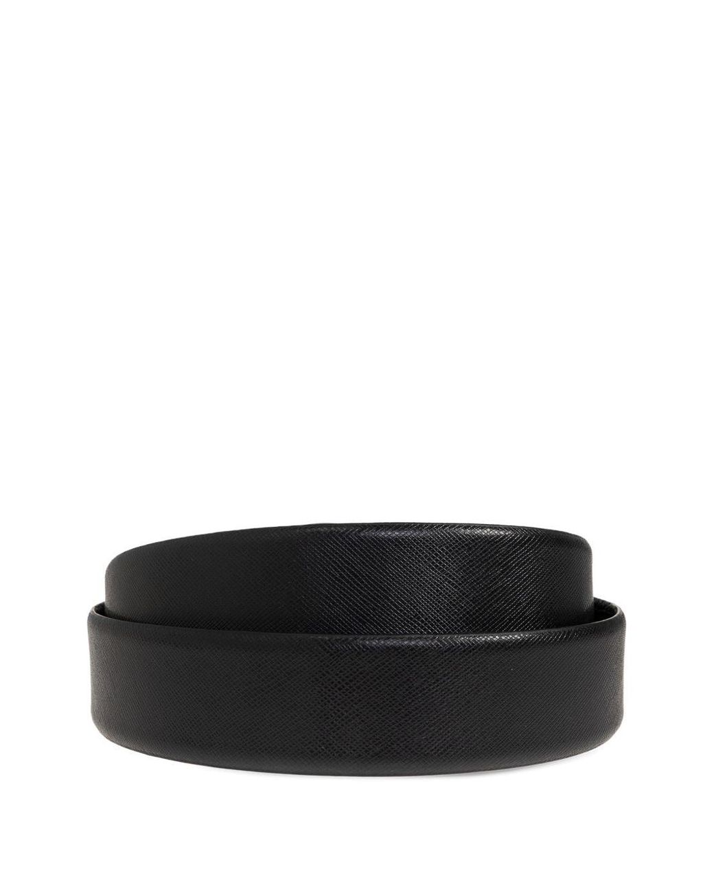 Emporio Armani Exclusive Exclusieve Lederen Riem Van Emporio Armani in het White voor heren