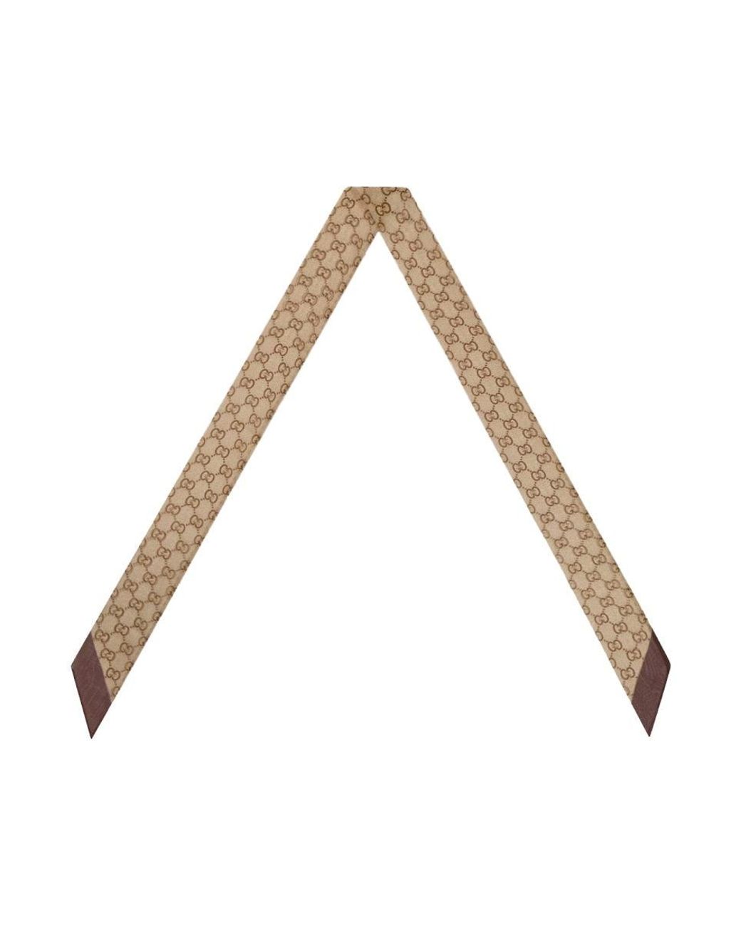 Gucci White "Gg" Weave Scarf