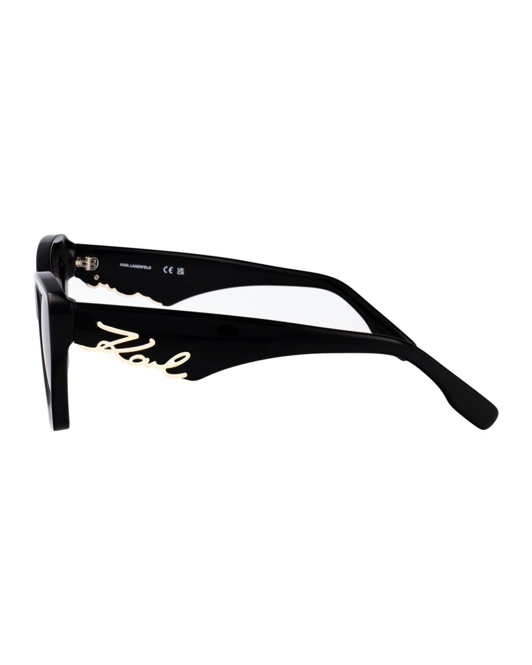 Karl Lagerfeld Black Acetate Sunglasses