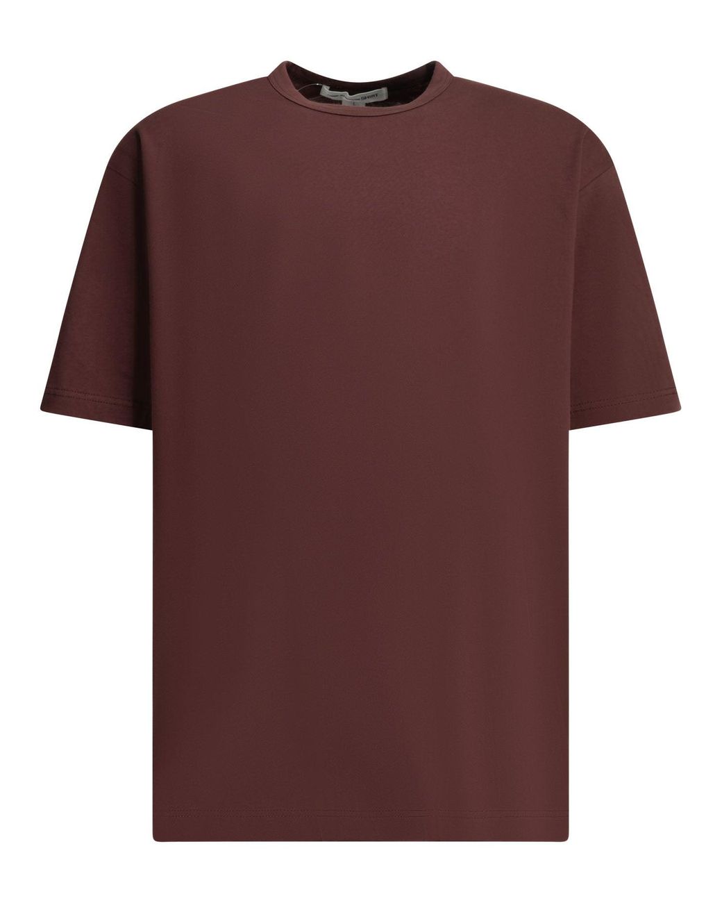 Comme des Garçons Red Crew Neck T Shirt With Reverse Logo