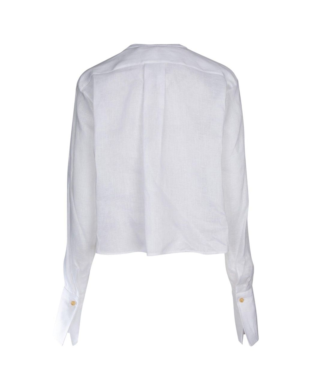 Ermanno Scervino White Regular Embroidered Shirt