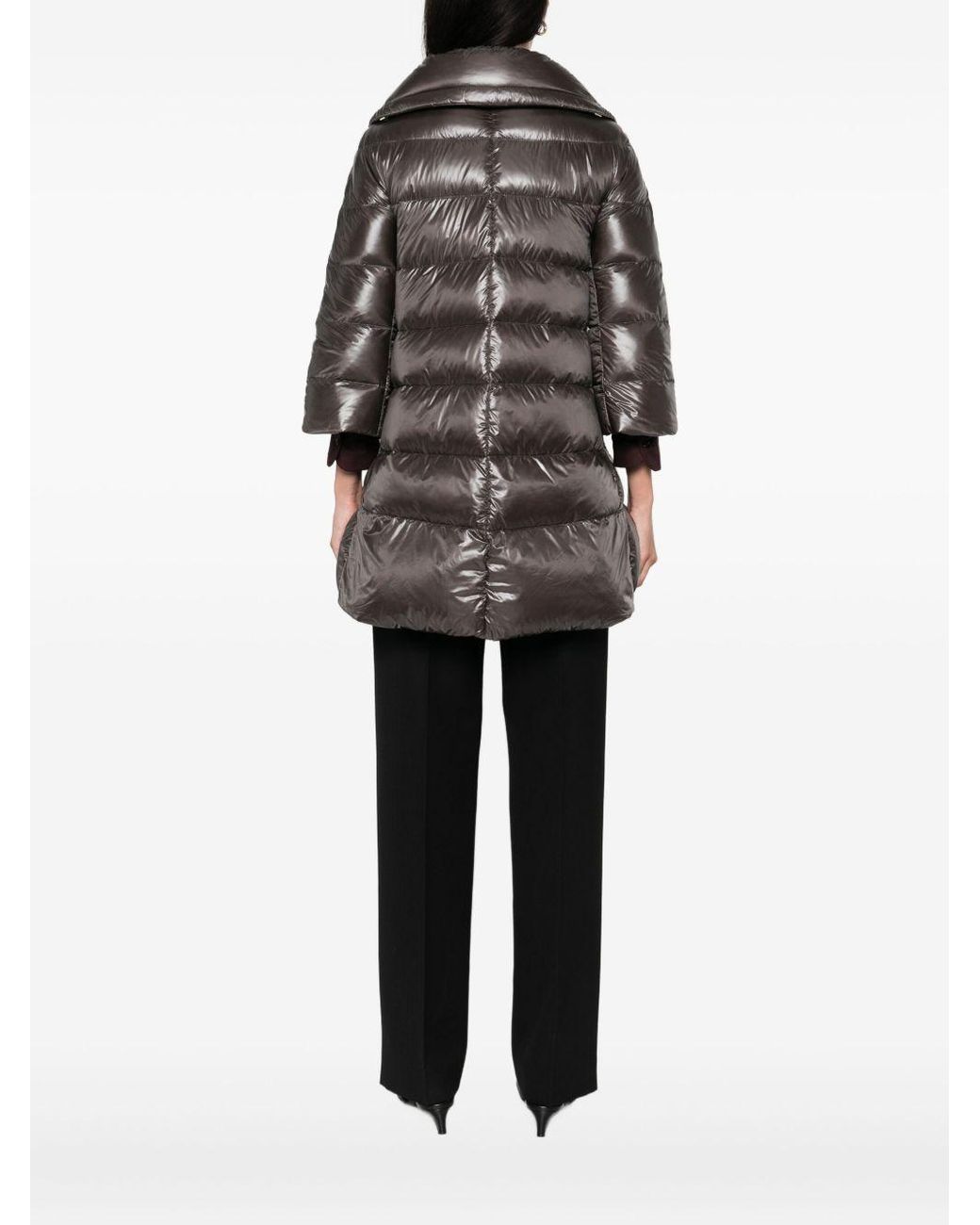 Herno Gray A-Shape Cleofe Jacket