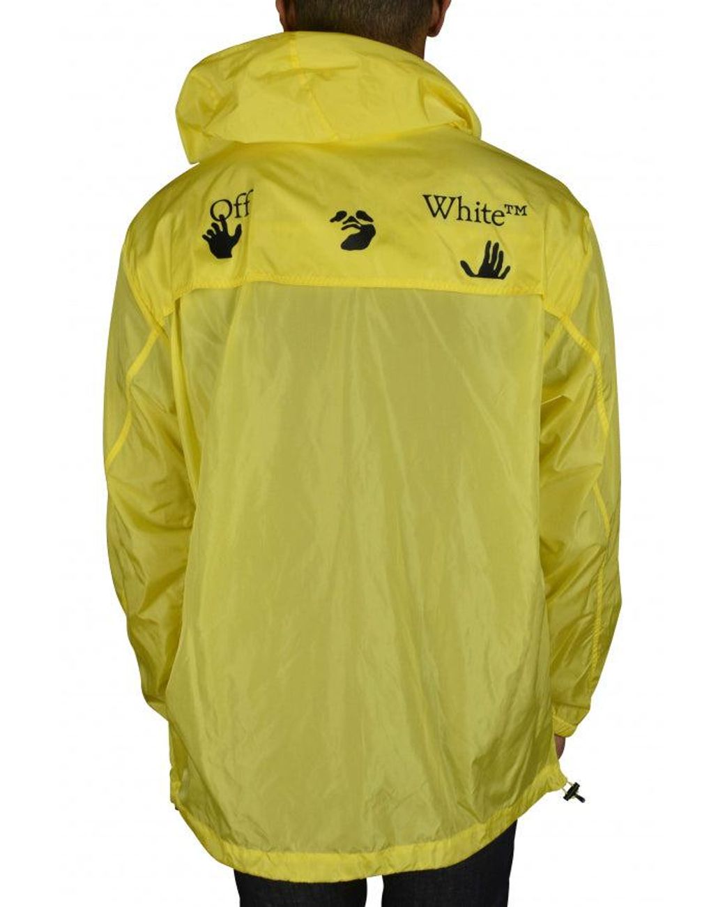 Off-White c/o Virgil Abloh Yellow Windbreaker With Iconic Logo Accents for men