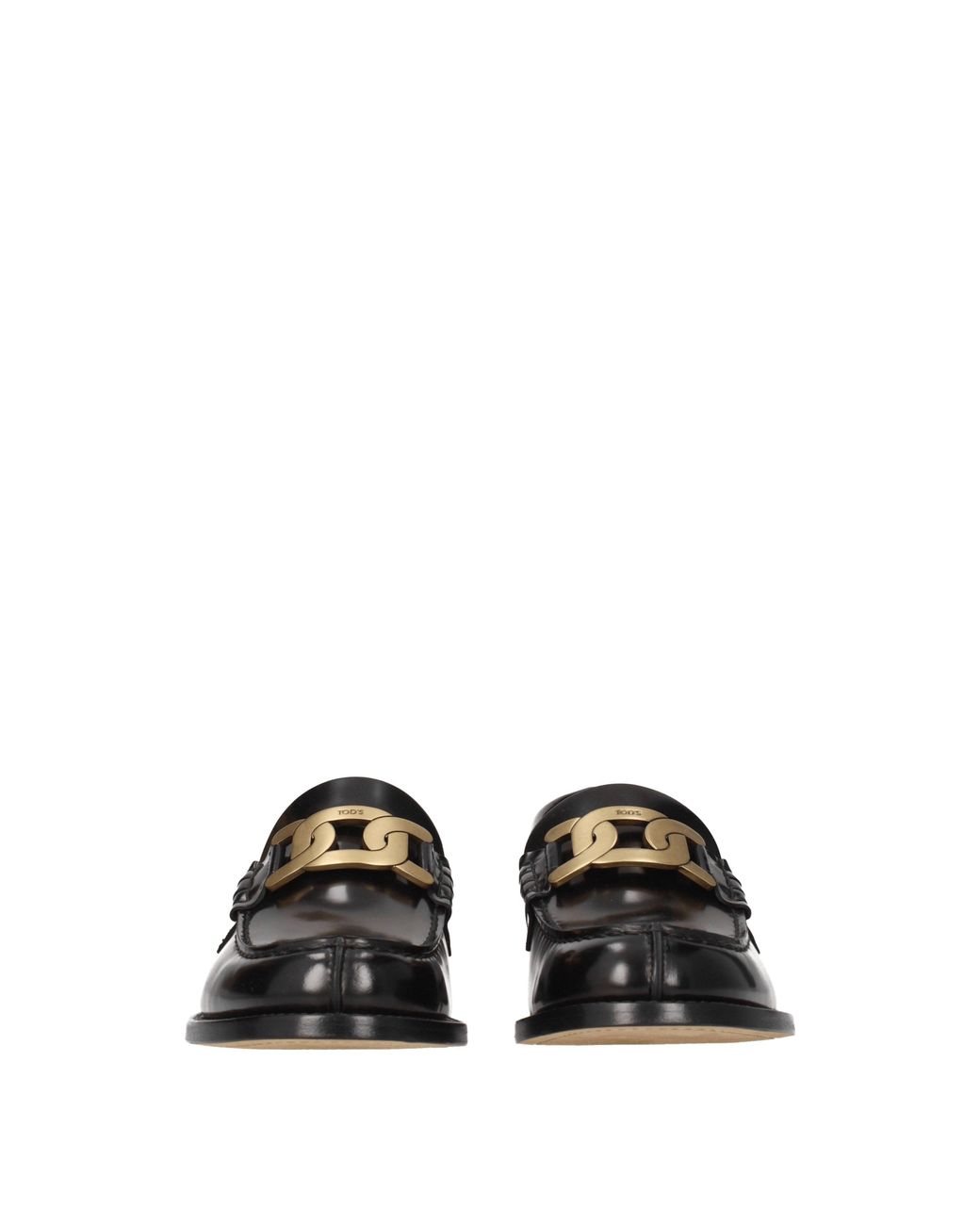 Tod's Black Moccasins Leather