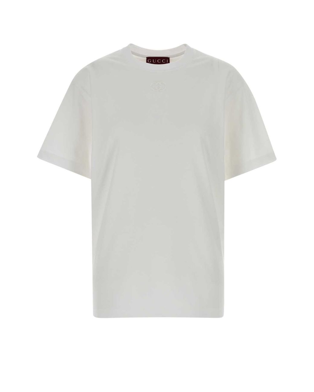 Gucci White Logo Cotton T-Shirt