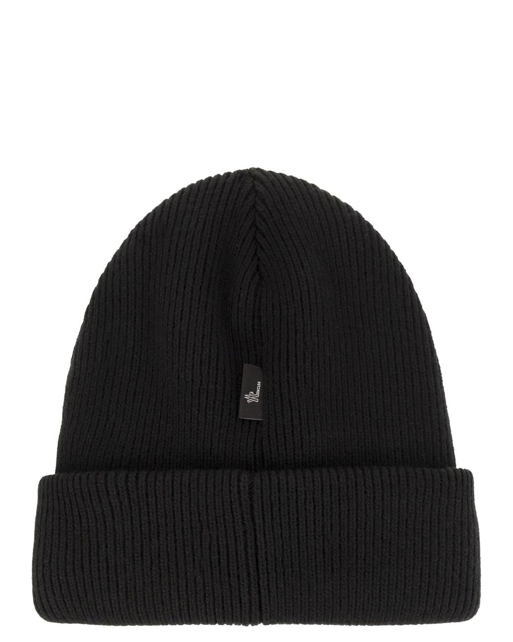 Moncler Black Wool Cap for men
