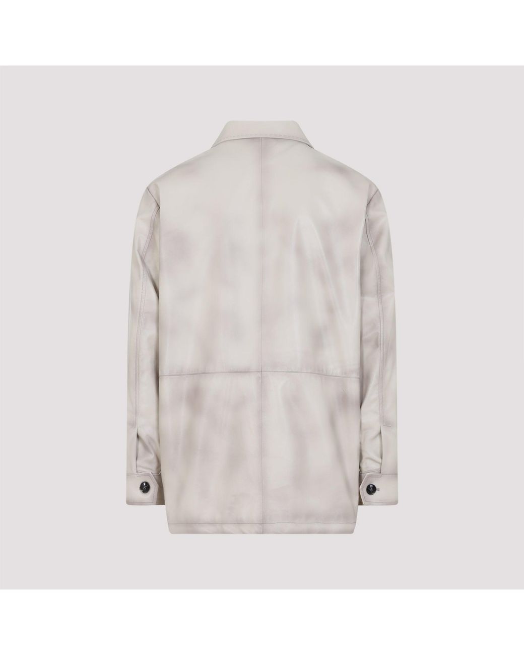 Kiton Natural Lamb Leather Jacket