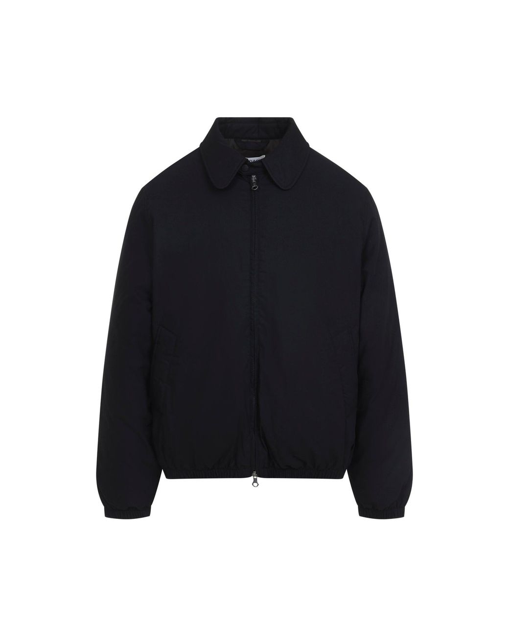 Our Legacy Black Boxy Cotton Nylon Puffer Jacket for men