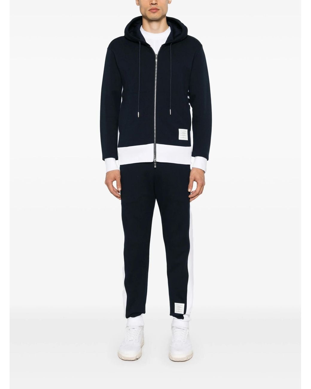 Thom Browne Black Sweatpants W/ Engineered 4 Bar for men