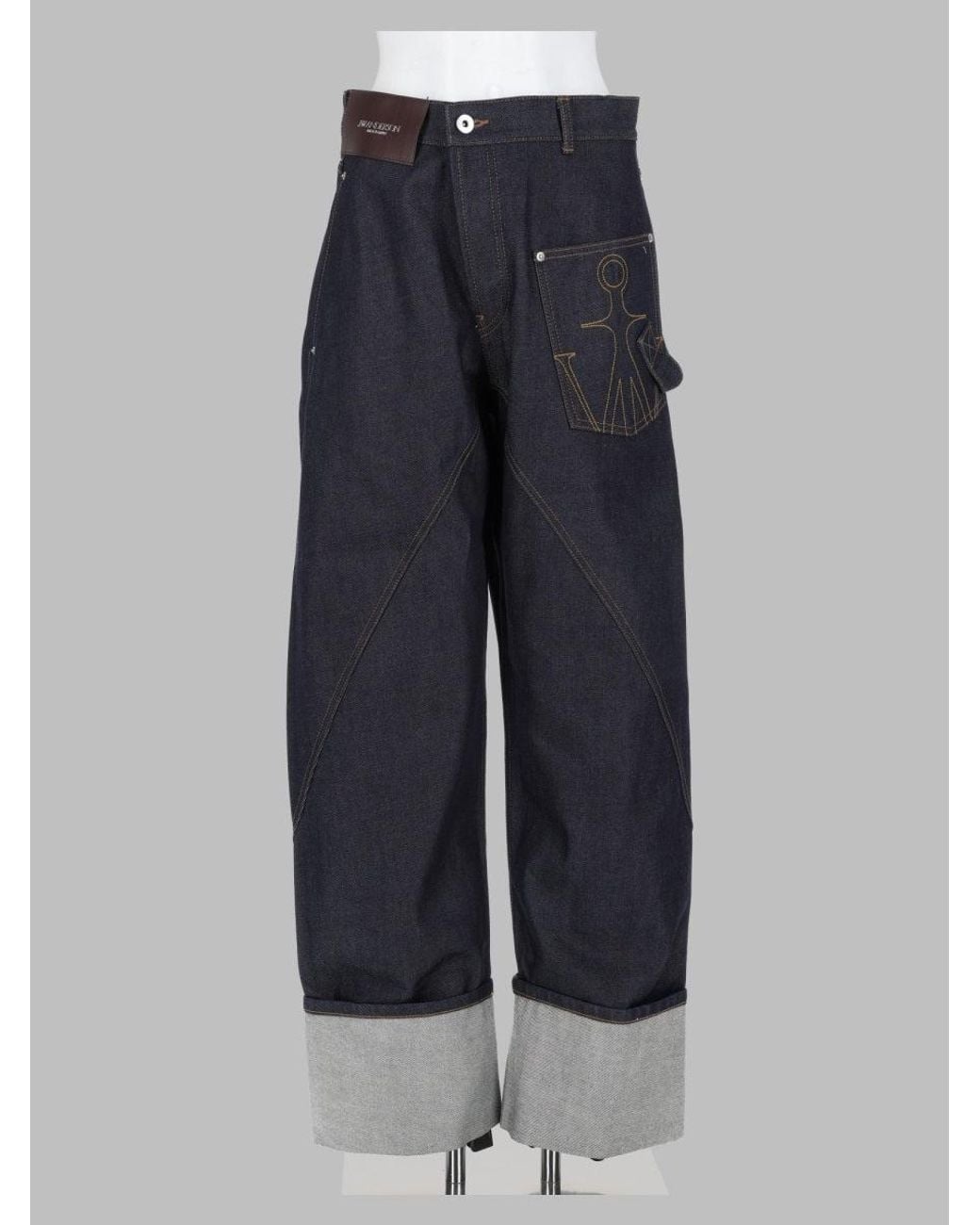 J.W. Anderson Blue Jw Anderson Jeans Twisted Turn-Up Workwear