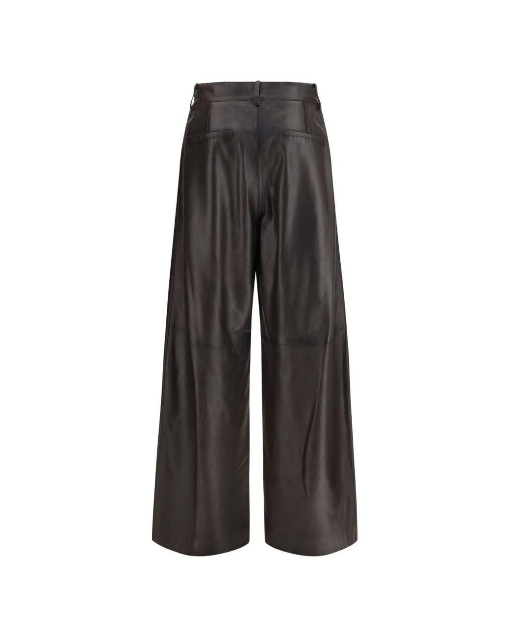 P.A.R.O.S.H. Brown Leather Trousers