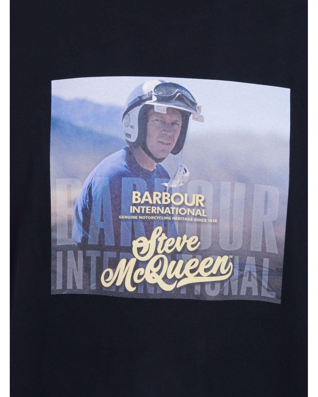 Barbour Blue Walde Photographic T Shirt for men