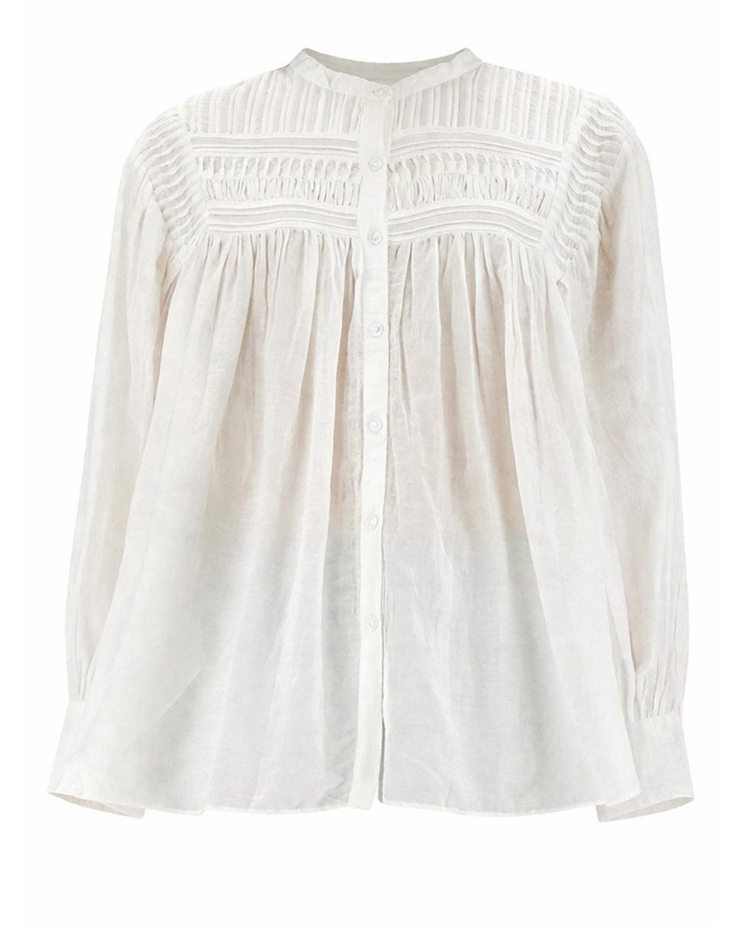 Isabel Marant White Camicia "Plalia"