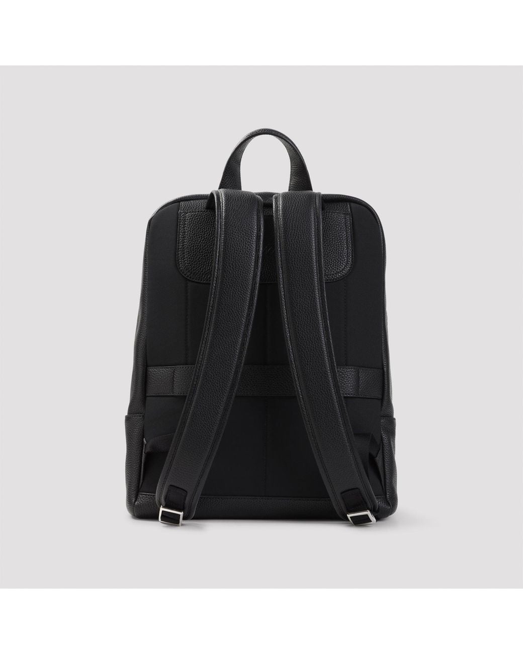 Brioni Black Zip Around Backpack for men