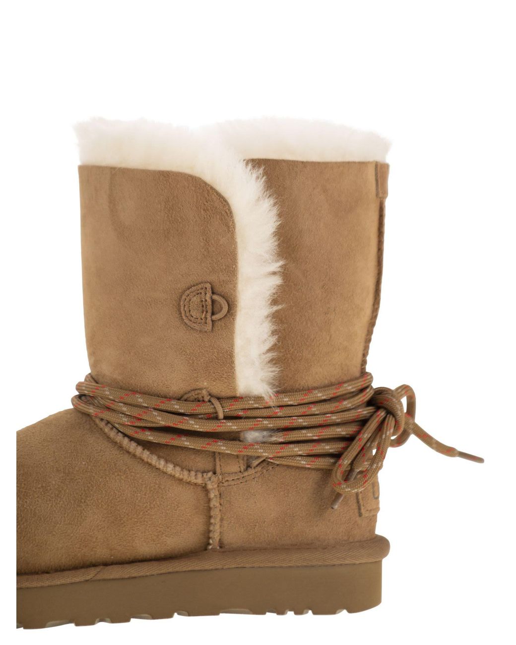 Ugg Brown Bailey Tie Wildleder -Knöchelstiefel