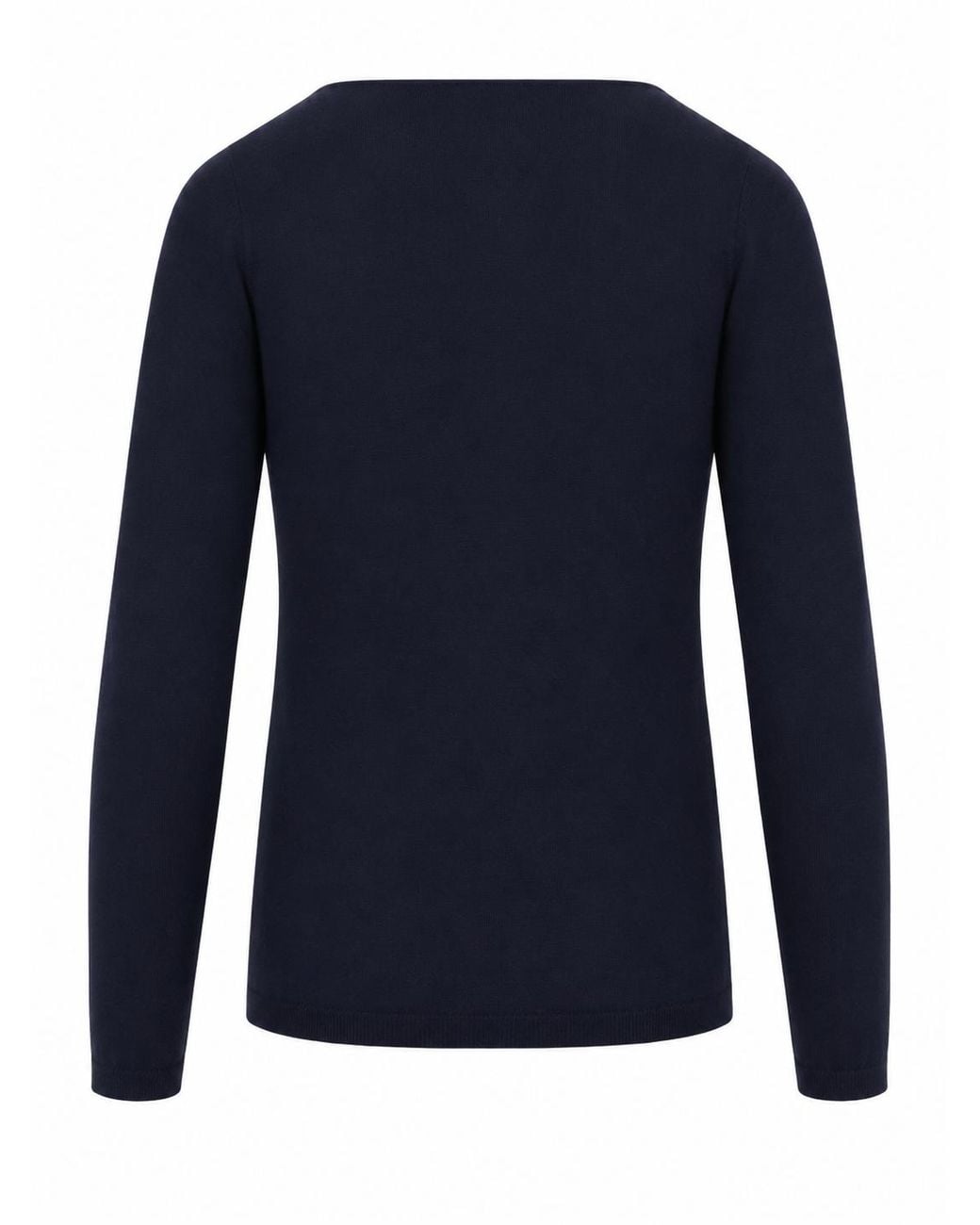 LA ROSE Blue V Cardigan Cash/Silk Dark Blu